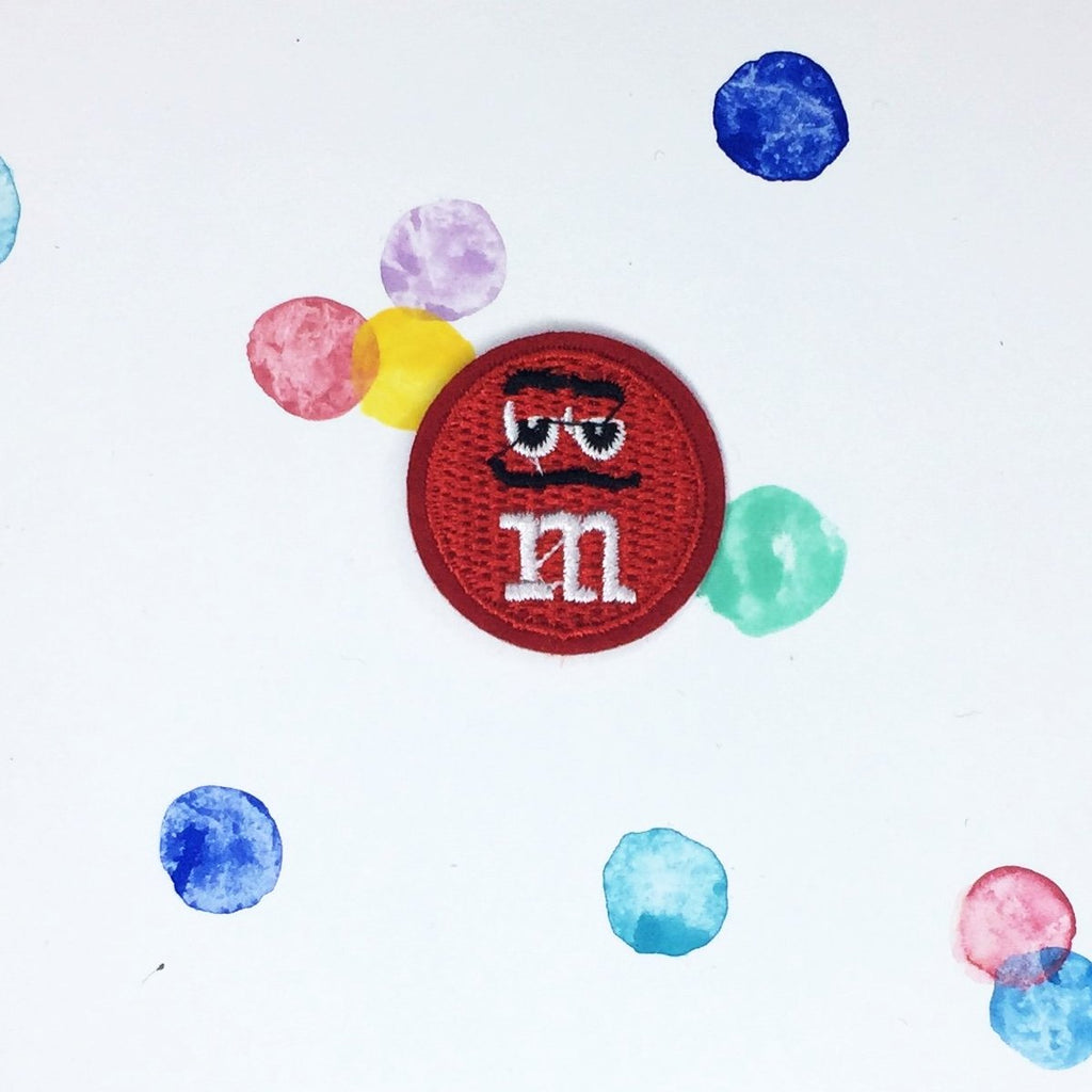 Small Red M&M Patch