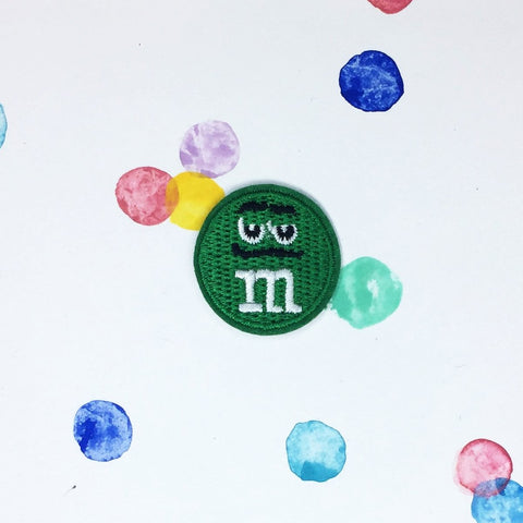 Small Green M&M Patch