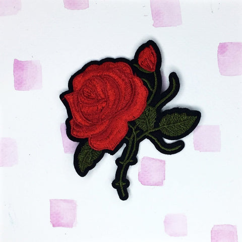Large Red Rose B Patch