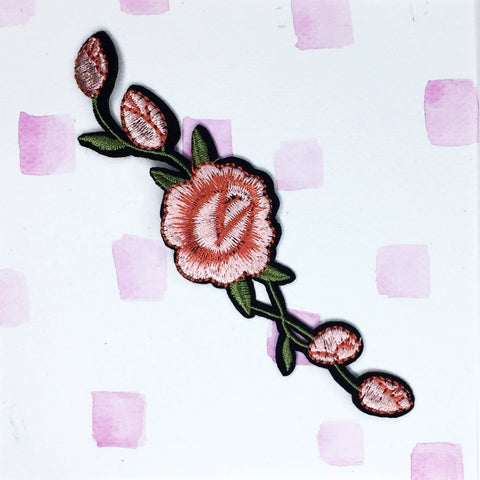 Pink Rose Vine Patch