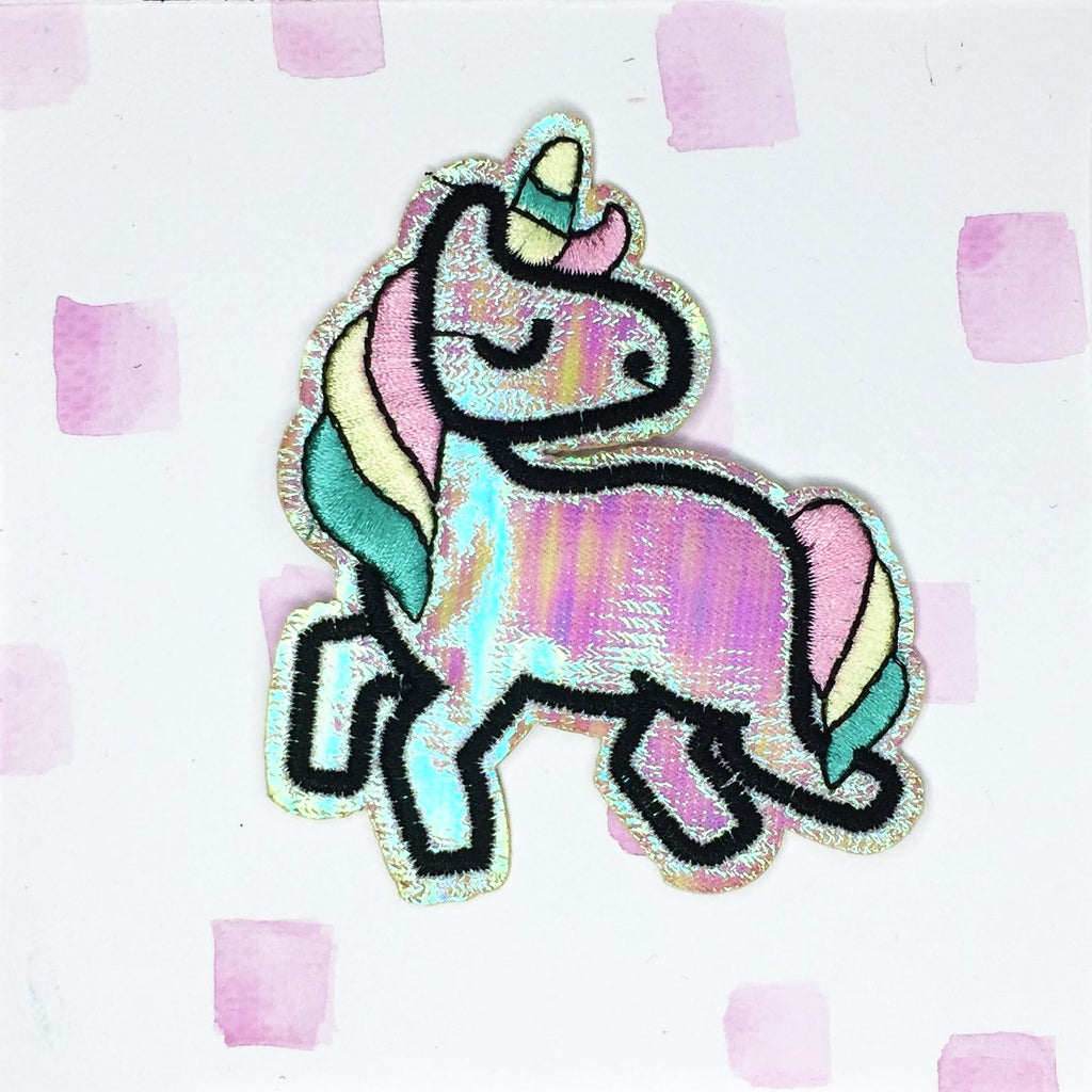 Pink Shimmer Unicorn Patch