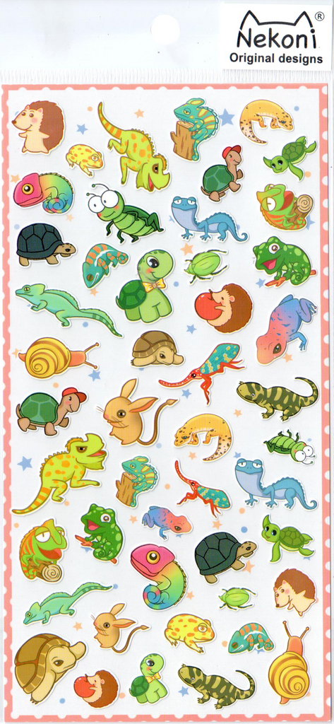 Nekoni Small Animals Sticker Sheet