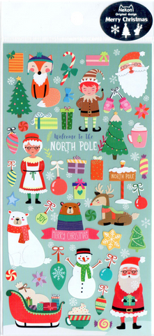 Nekoni Welcome To The North Pole Sticker Sheet