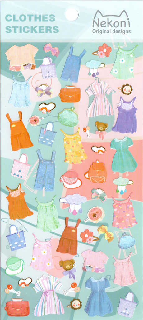 Nekoni Clothes Sticker Sheet