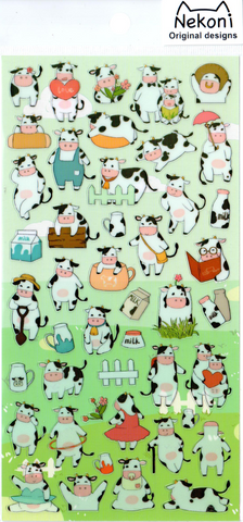 Nekoni Cows Sticker Sheet