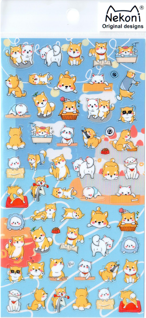 Nekoni Small Puppies Sticker Sheet