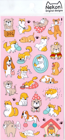 Nekoni Confused Dogs Sticker Sheet