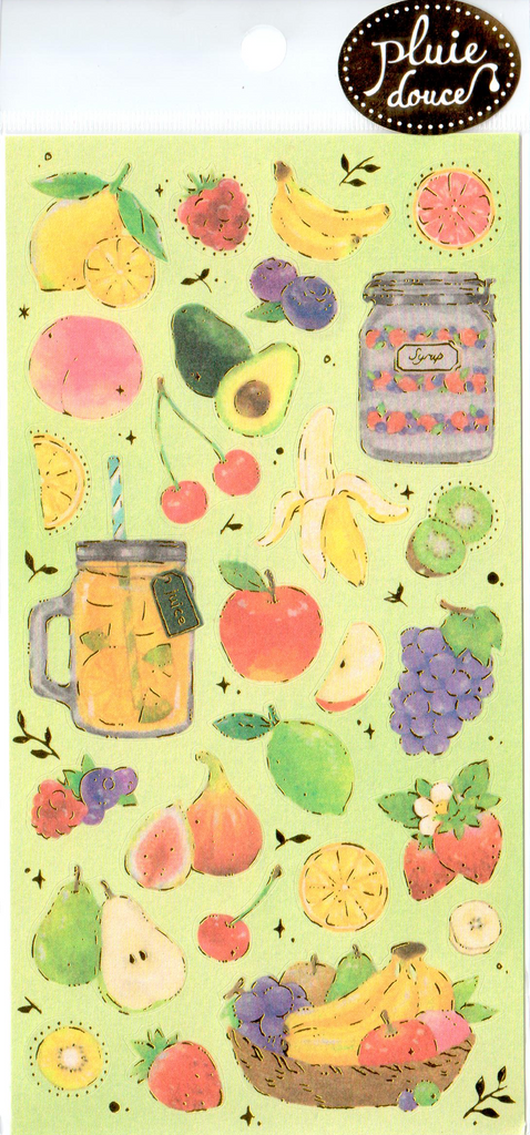 Nekoni Shiny Fruits Sticker Sheet
