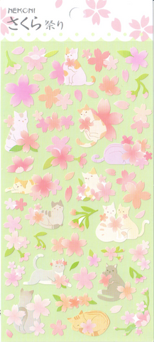 Nekoni Pastel Cats Sticker Sheet