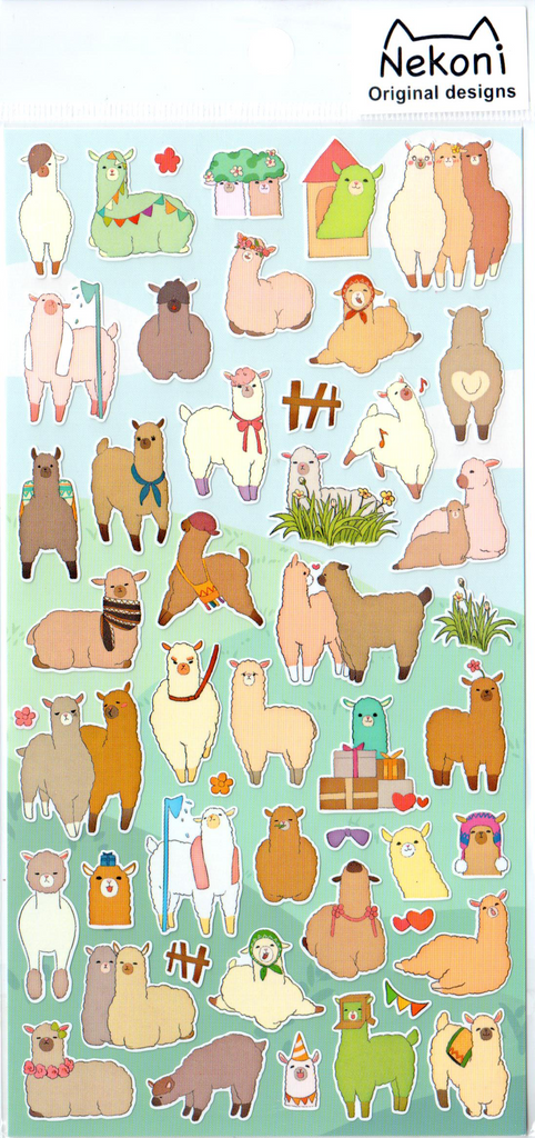 Nekoni Llamas Sticker Sheet