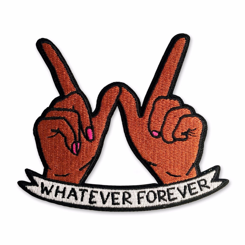 Whatever Forever Brown Patch