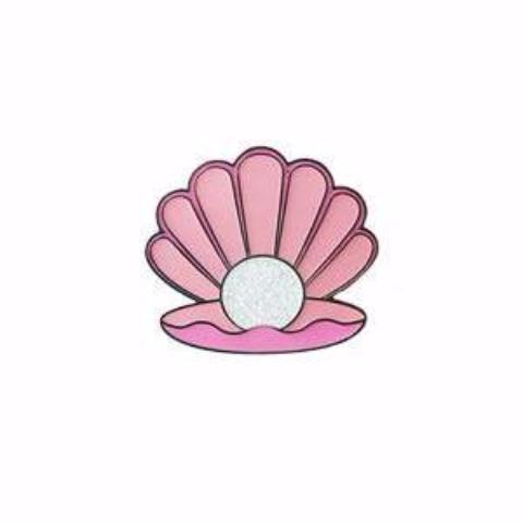 Pink Pearly Oyster Pin