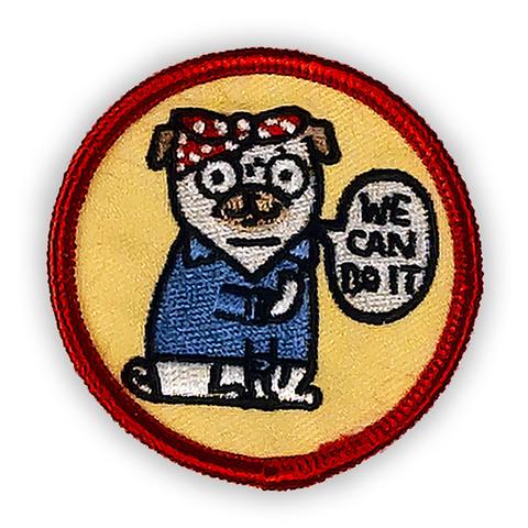 We Can Do It Pug Patch