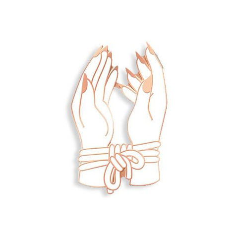 Bound Hands Pin by Hannah Nance