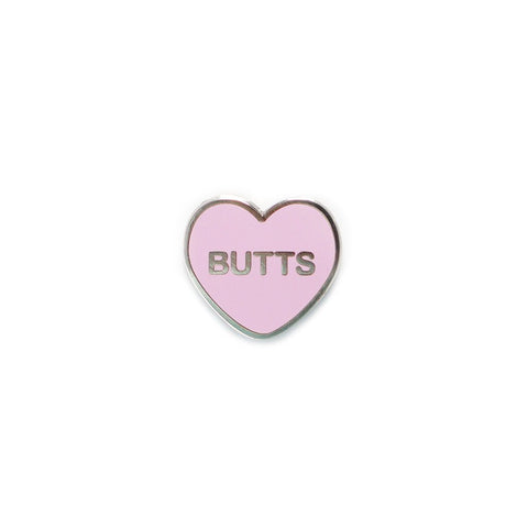 Butts Candy Heart Pin