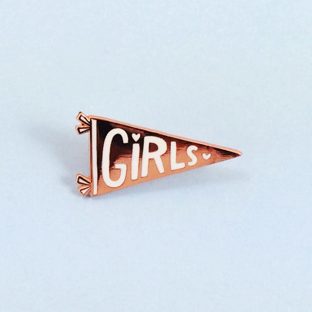 Girls Pennant Pin