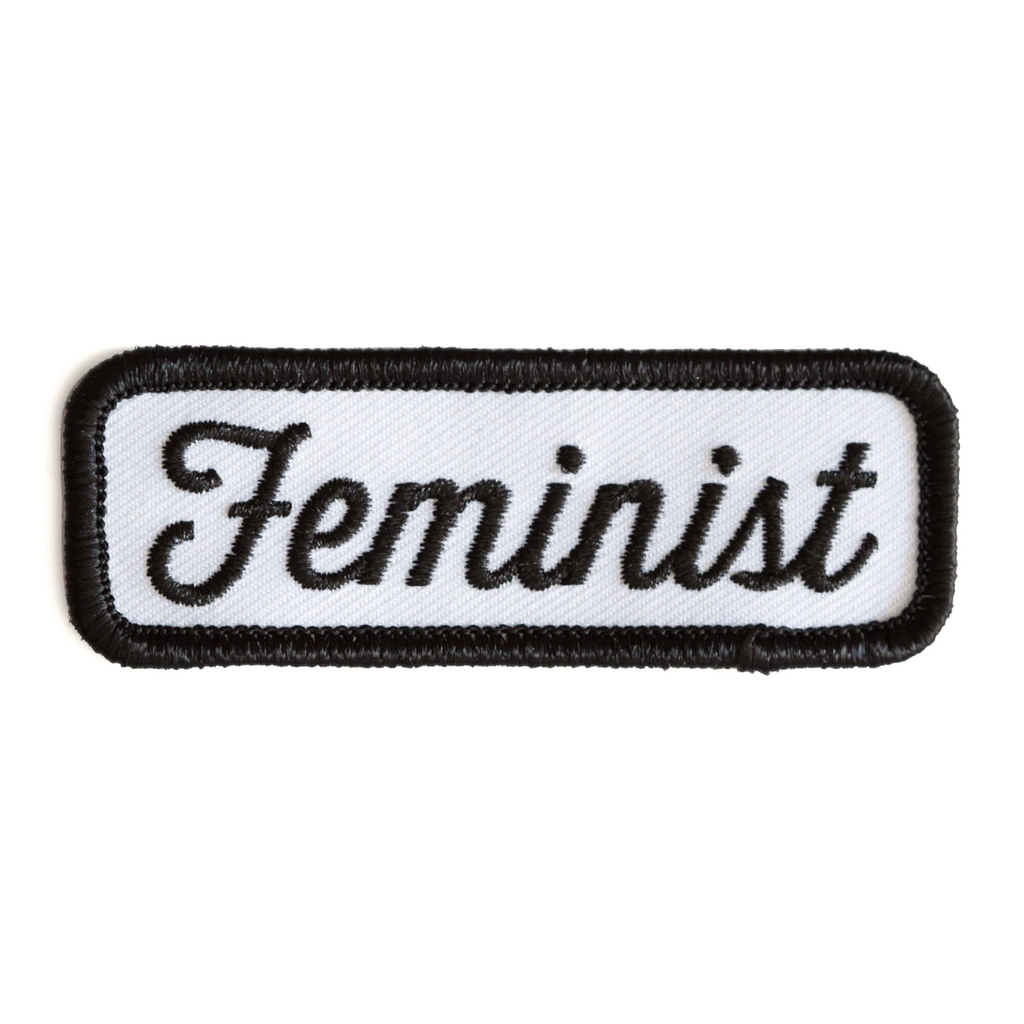Feminist Patch (Black on White)