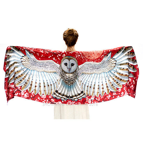 Cherry Owl Scarf