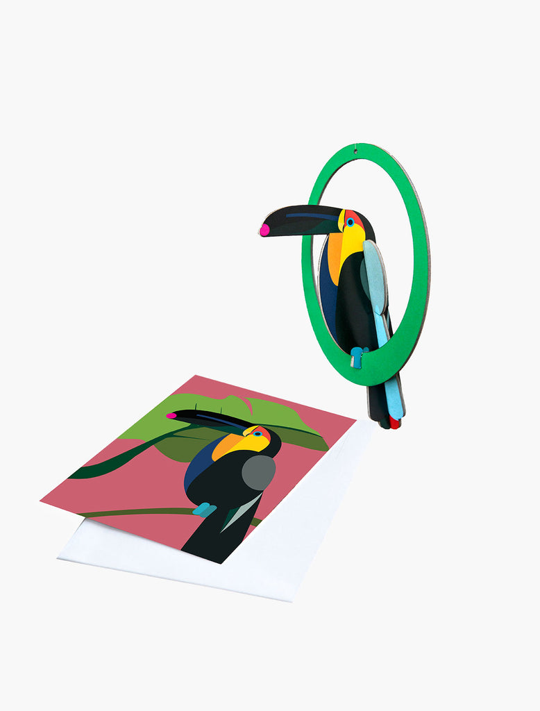 Swinging Toucan Pop Out Card